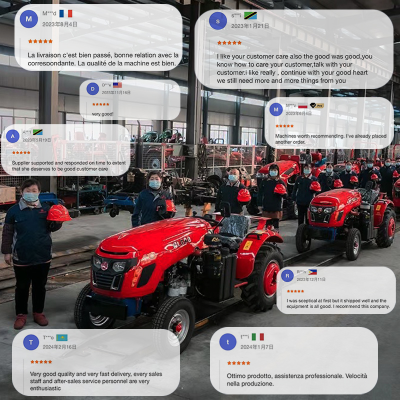 جرار صغير عالي الجودة 4x4 بقوة - مراجعة Agriculture Farming Tractor وسعره