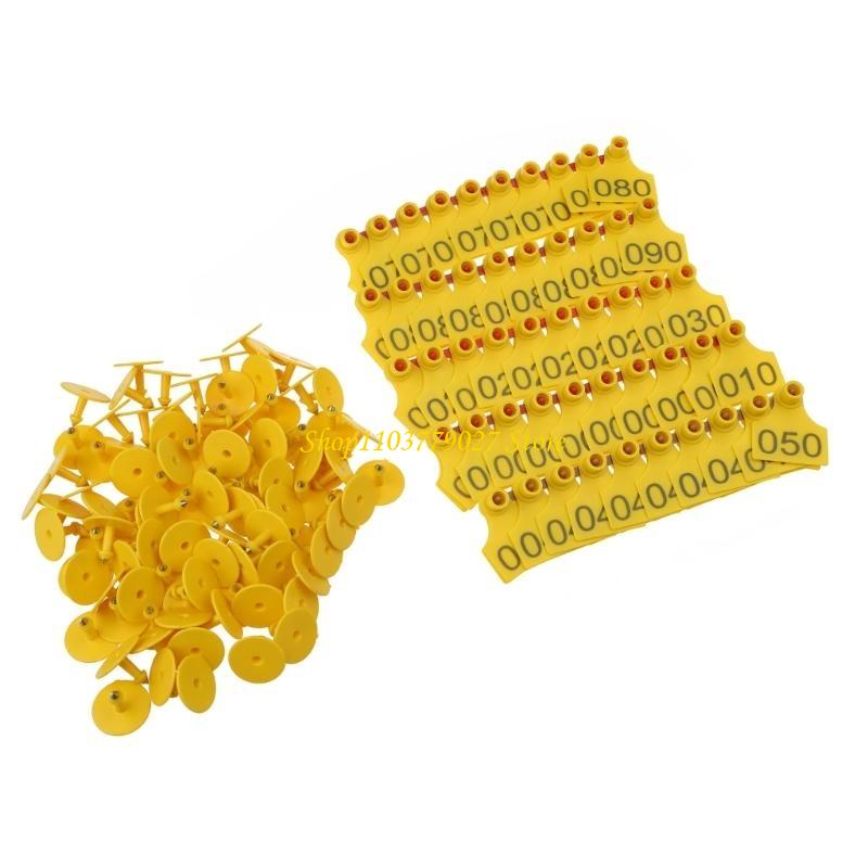 C4DF 001-100 رقم البلاستيك علا - مراجعة Livestock Ear Tag وسعره